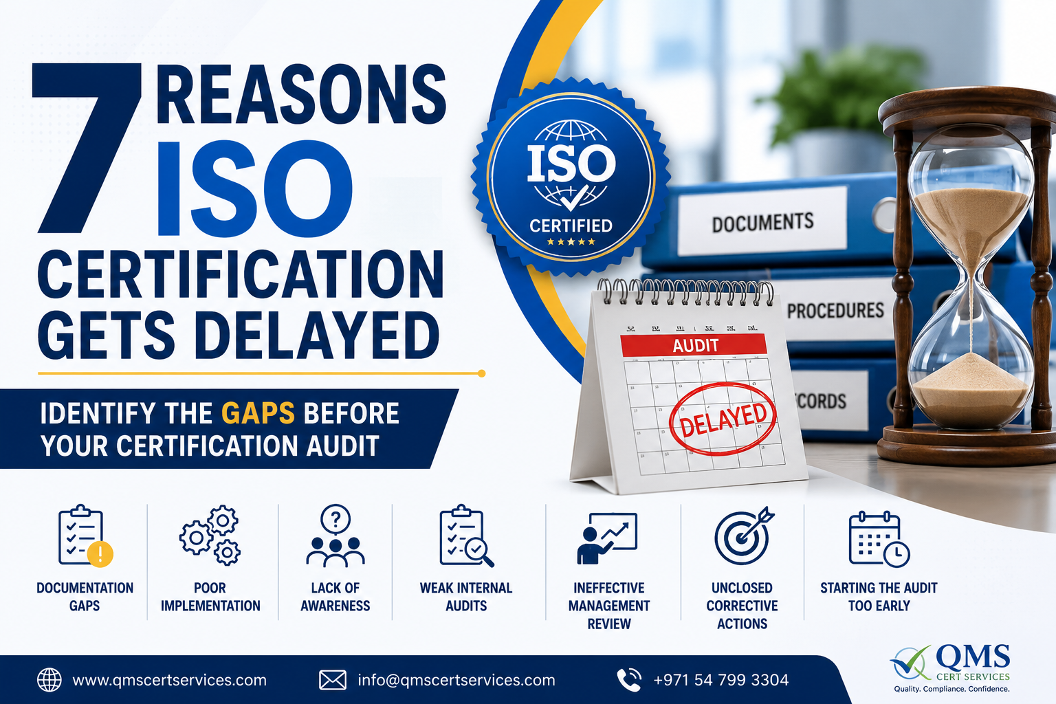 7 Common Reasons ISO Certification Gets Delayed and How to Avoid Them