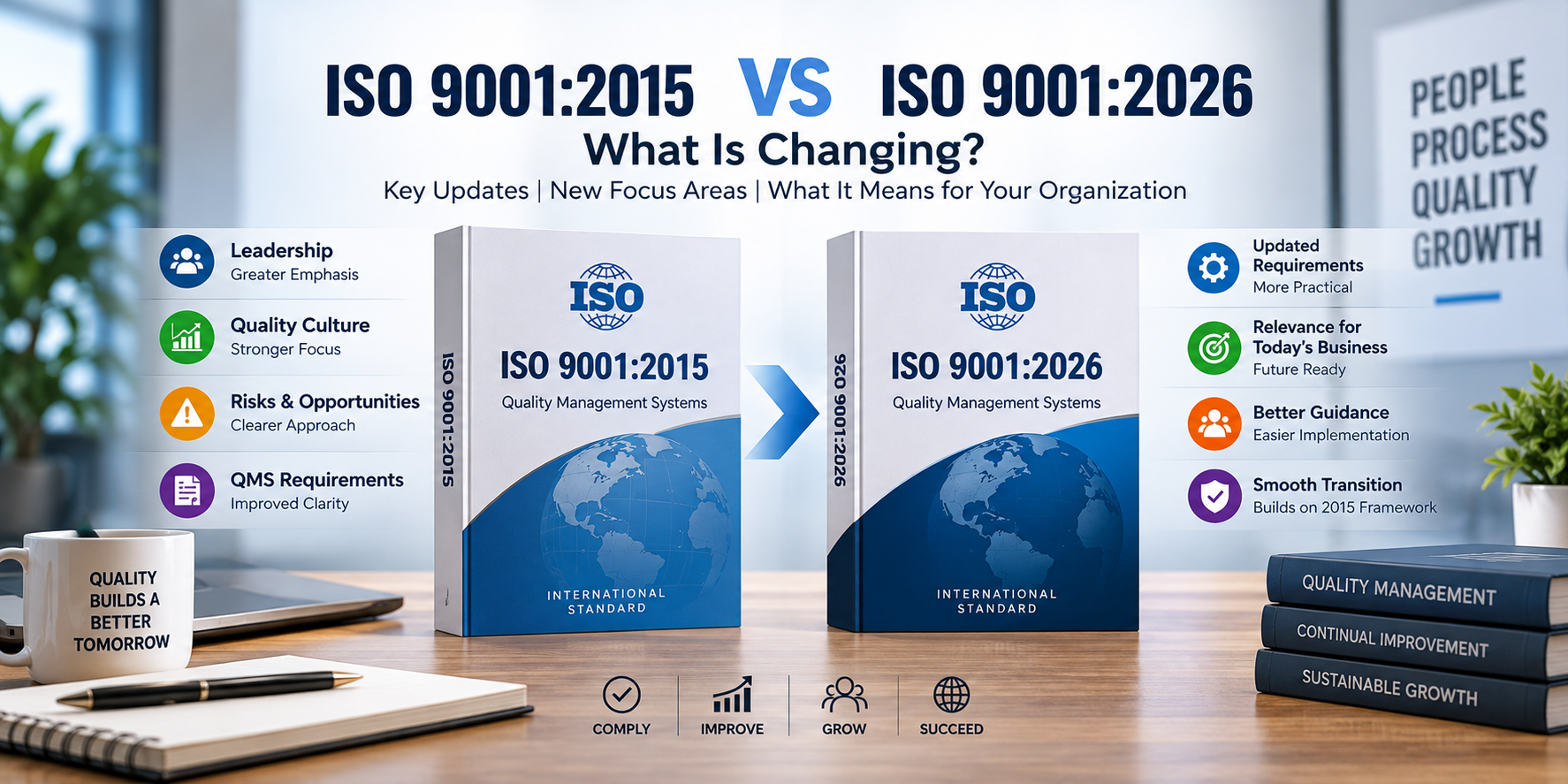 ISO 9001:2015 vs ISO 9001:2026: Expected Changes Explained