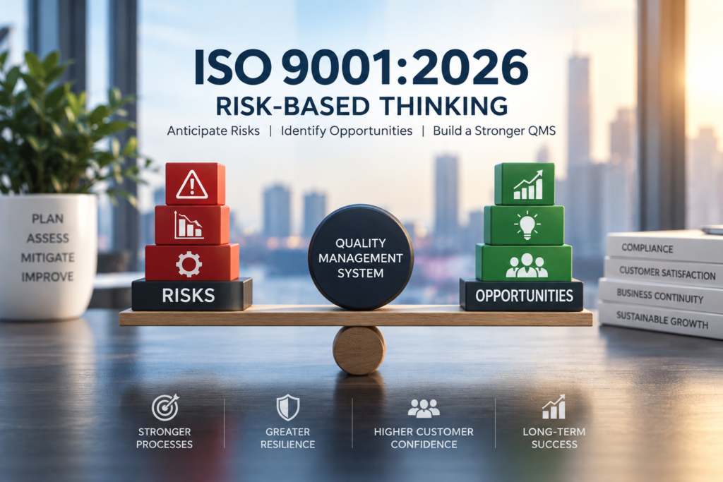 ISO 9001 risk based thinking and risks and opportunities
